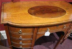 Antique English Satinwood And Mahogany Sideboard  