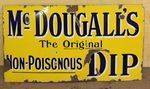 Antique Farming McDougalls Dip Enamel Sign 