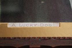 Antique Framed Print andquotA Lucky Dogandquot 