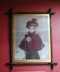 Antique Framed Print andquotA Lucky Dogandquot 