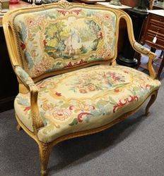 Antique French Oak Fauteuil SETTEE ONLY  C1885 