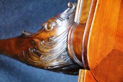 Antique French Walnut Drawer Leaf Table 