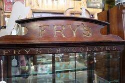Antique Frys Chocolate Counter Top Dispensing Cabinet 