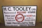 Antique HCTooley Farming Enamel Advertising Sign