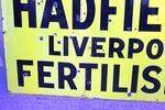 Antique Hadfields Fertilisers Farming Enamel Sign