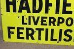 Antique Hadfields Fertilisers Farming Enamel Sign