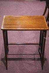 Antique Inlaid Mahogany Nest of 4 Tables  