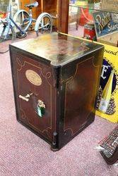 Antique J Cartwright Metal Safe 