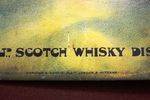 Antique Johnnie Walker Scotch Whisky Pictorial Tin Sign Arriving Nov