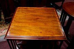 Antique Mahogany 2 Tier Revolving Bookcase 