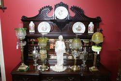 Antique Mahogany 4 Door Mahogany Mirror Back Sideboard 