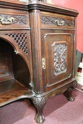 Antique Mahogany 4 Door Mahogany Mirror Back Sideboard 