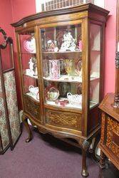 Antique Mahogany Display Cabinet 