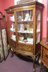 Antique Mahogany Display Cabinet 