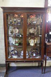 Antique Mahogany Display Cabinet 