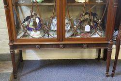 Antique Mahogany Display Cabinet 