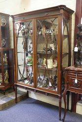 Antique Mahogany Display Cabinet 