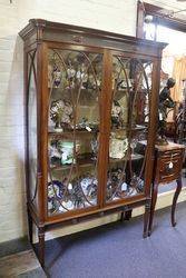 Antique Mahogany Display Cabinet 