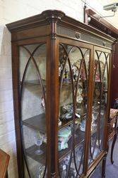 Antique Mahogany Display Cabinet 