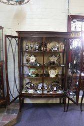 Antique Mahogany Display Cabinet 