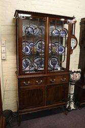 Antique Mahogany Display Cabinet  