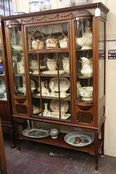 Antique Mahogany Display Cabinet   