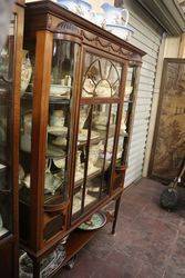 Antique Mahogany Display Cabinet   