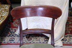 Antique Mahogany Set of 6 Spade Back Chairs 