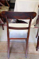 Antique Mahogany Set of 6 Spade Back Chairs 