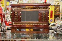 Antique Mahogany Snooker Score Board