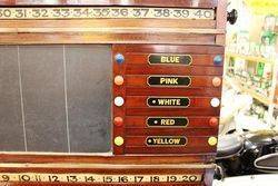 Antique Mahogany Snooker Score Board