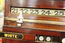 Antique Mahogany Snooker Score Board