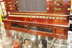 Antique Mahogany Snooker Score Board