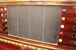 Antique Mahogany Snooker Score Board