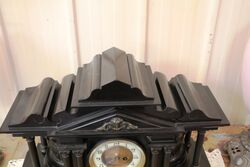 Antique MarbleSlate Mantle Clock 