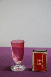 Antique Mary Gregory Ruby Glass 