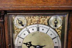 Antique Oak Bracket Clock 