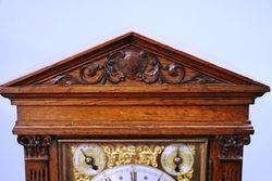 Antique Oak Bracket Clock 