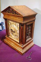 Antique Oak Bracket Clock 