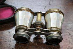 Antique Opera Glasses In Original Case  