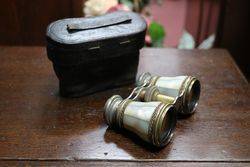 Antique Opera Glasses In Original Case  