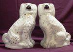Antique Pair Of Staffordshire Dogs C1860 monthly special