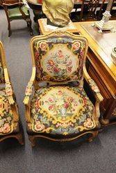 Antique Pair of French Fauteuil Arm Chairs