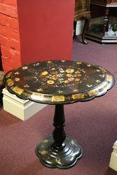 Antique Papier Mache Occasional Table