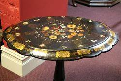 Antique Papier Mache Occasional Table