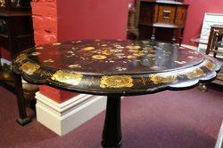 Antique Papier Mache Occasional Table