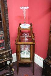 Antique Pedestal Display Cabinet 