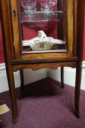 Antique Pedestal Display Cabinet 