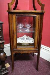 Antique Pedestal Display Cabinet 