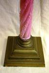 Antique Pink Milk Glass Oil Lamp Arriving Nov